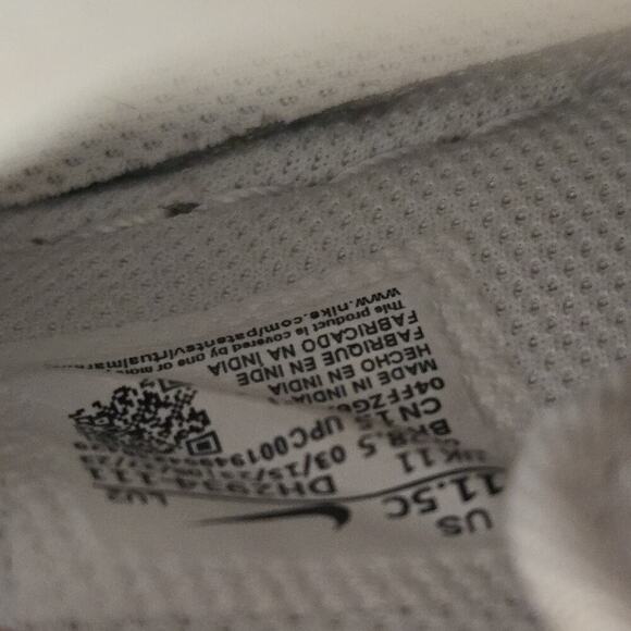 Nike Air Force 1 Mid PS SIZE 11.5c 314196-113 "TRIPLE WHITE" - Picture 4 of 8